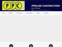 Tablet Screenshot of polyethylenepipelines.co.uk